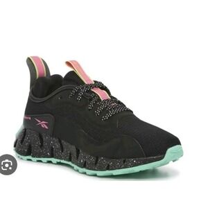 Reebok Zig Dynamica Adventure Black True Pink Women's Size 10 EUC